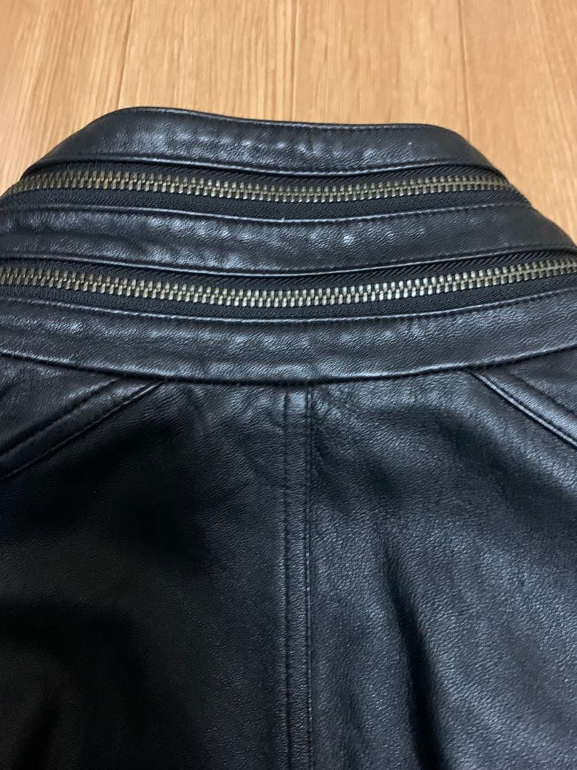 MAGAZINES別注 JACK ROSE シープ レザー ジャケット ブラック