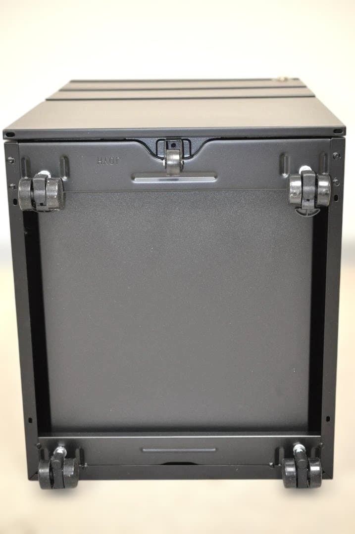 デスクワゴン 3段 シリンダー錠 鍵付き HK187①