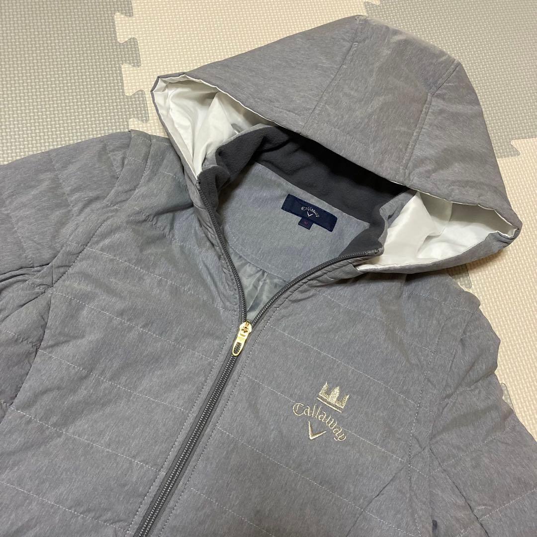 美品 Callaway キャロウェイ 中綿キルティング ワンピース アウターM
