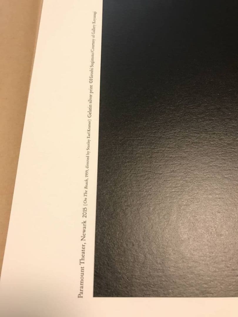 杉本博司 ポスター Paramount Theater, Newark 2015