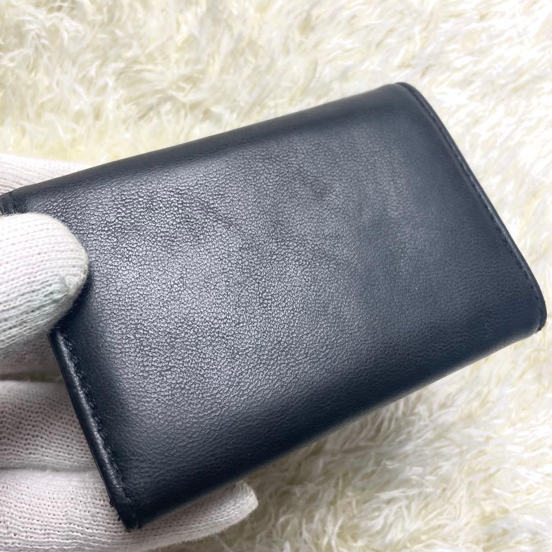 美品 ヴィヴィアンウエストウッド 折財布 ブラック 三つ折り財布 レター型