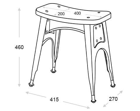 DULTON ダルトン KITCHEN STOOL Galvanize スツール