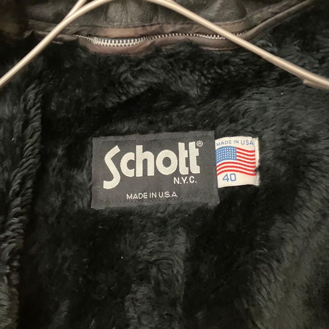 ✨希少　641✨ schott シングルライダース ライナー付き　USA 40