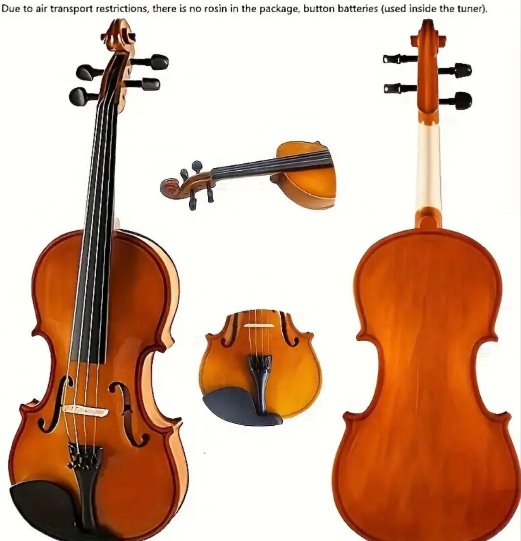 【美品】バイオリン 4/4 弓 弦 スタンド ケースセット初心者向け 演奏