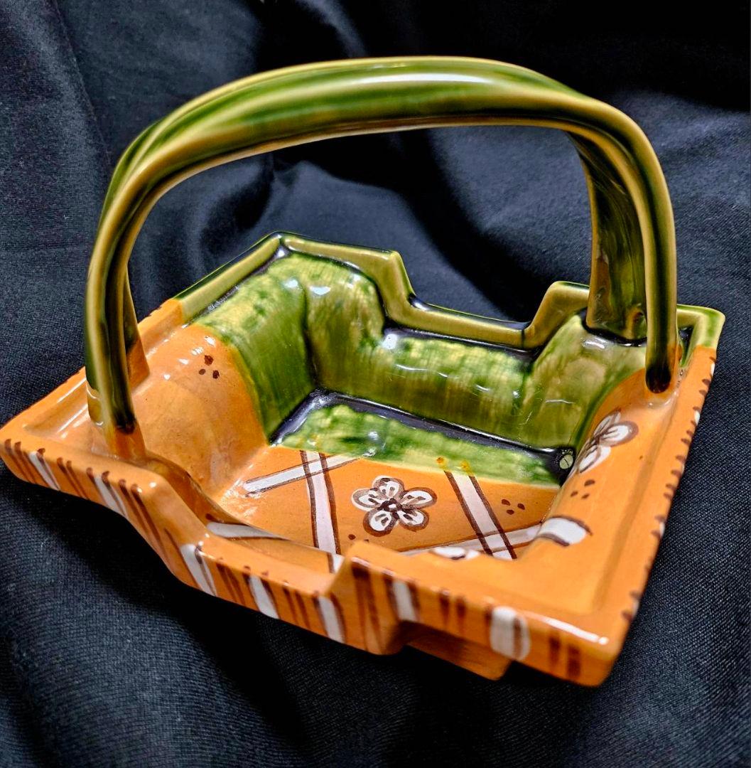 【最終値下げ】織部　手提げ　向付　5客　ビンテージ