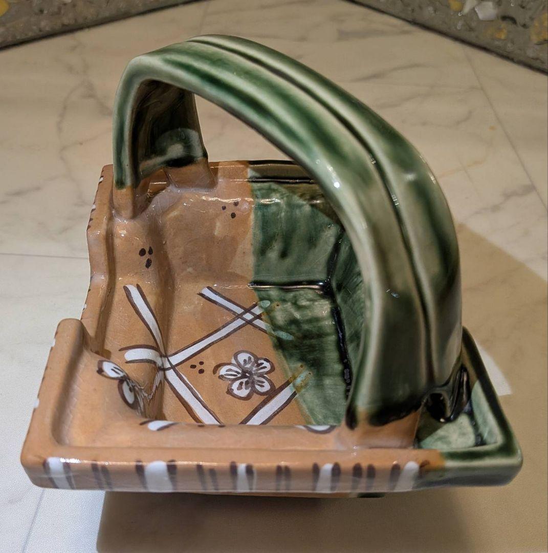 【最終値下げ】織部　手提げ　向付　5客　ビンテージ