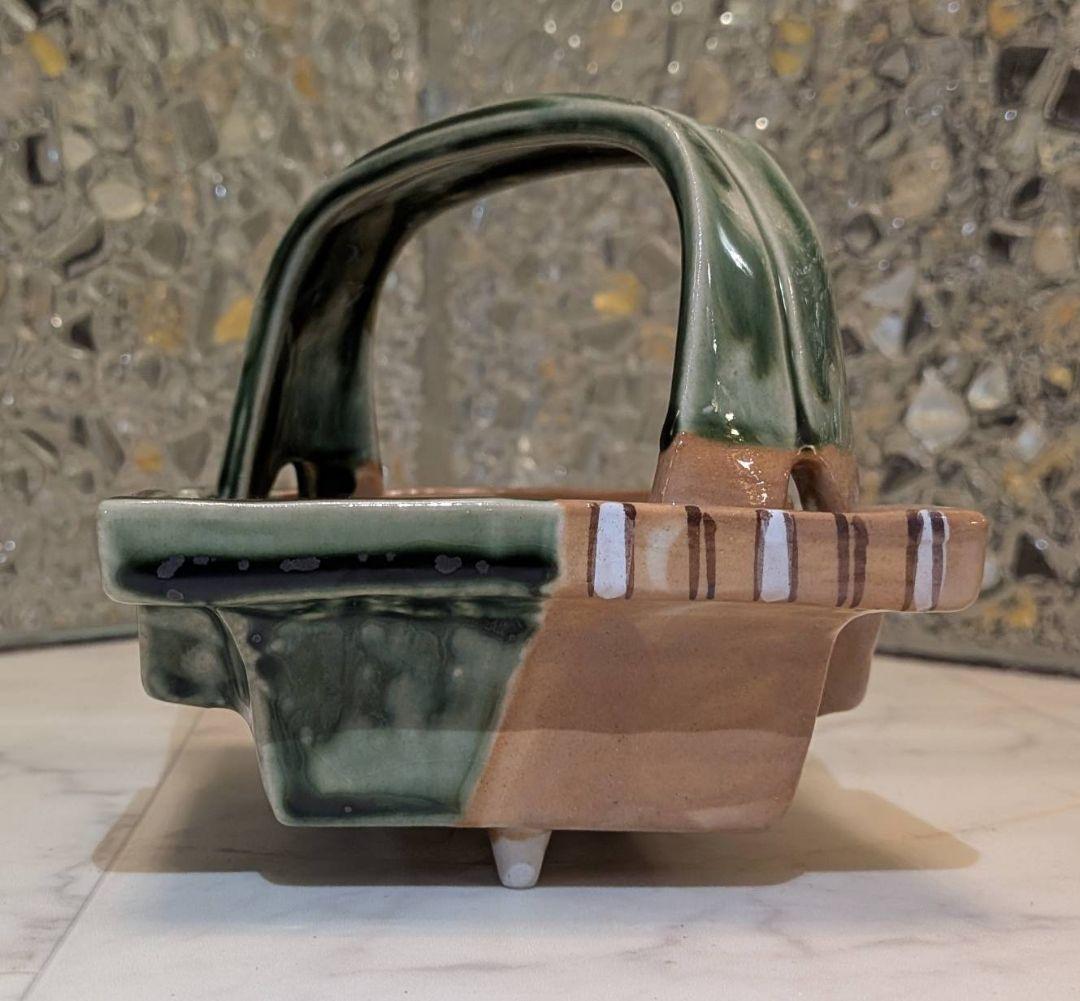 【最終値下げ】織部　手提げ　向付　5客　ビンテージ