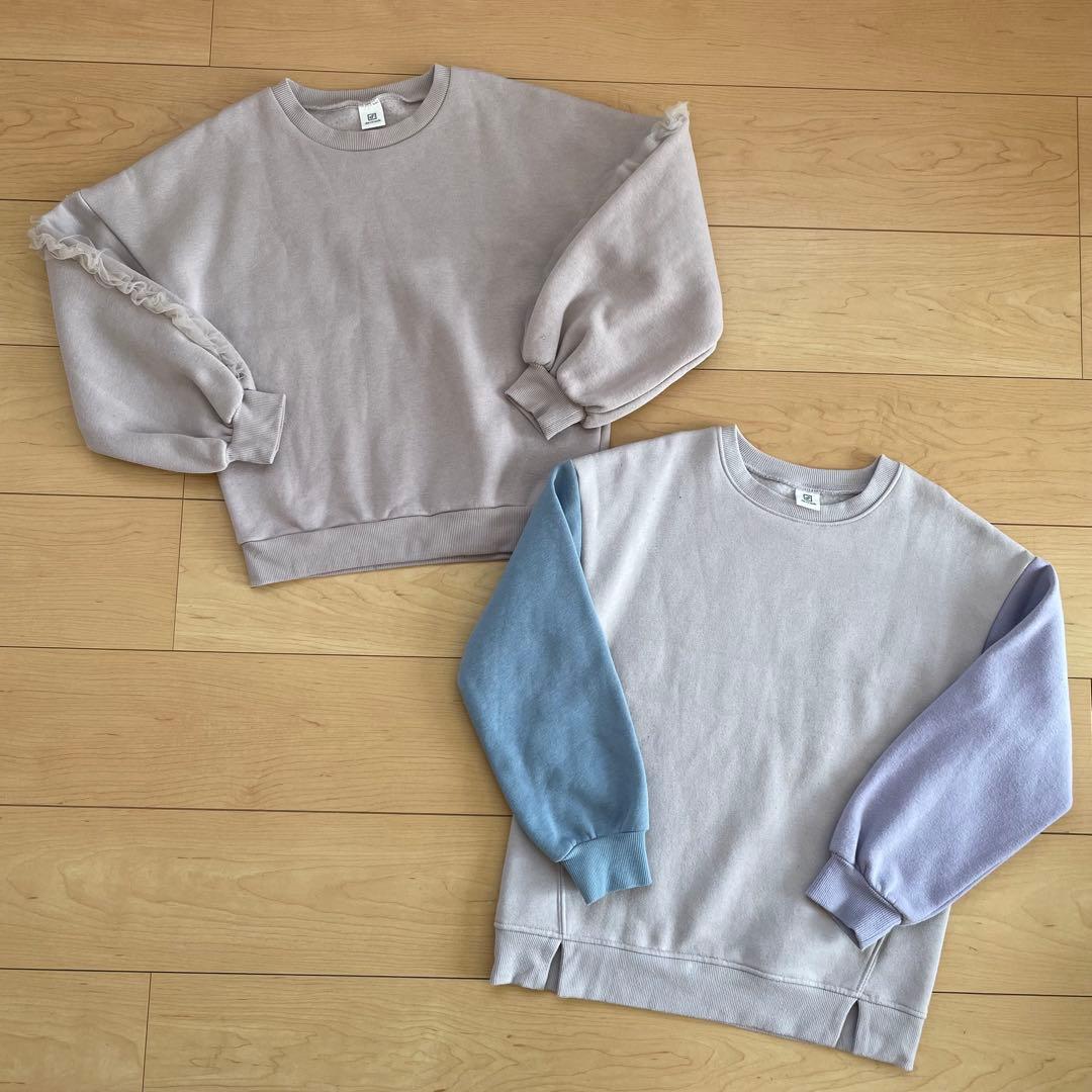 【140cm】トップス トレーナー ボトムス スカート女の子 秋服 冬服