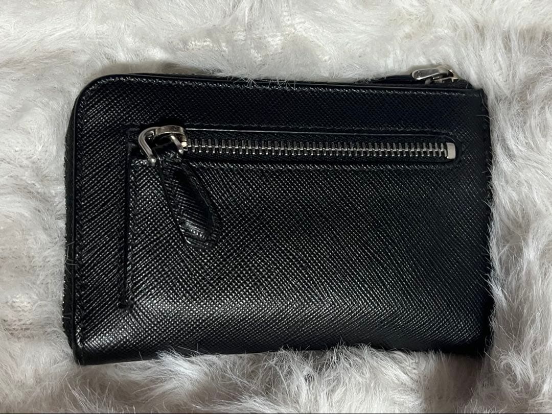 PRADA キーリング付きカードケース ケース レザー