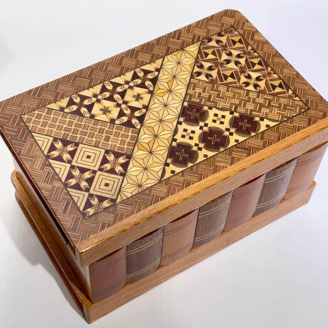 箱根寄木細工 からくり箱 小物入れ ティッシュケース まとめ売り
