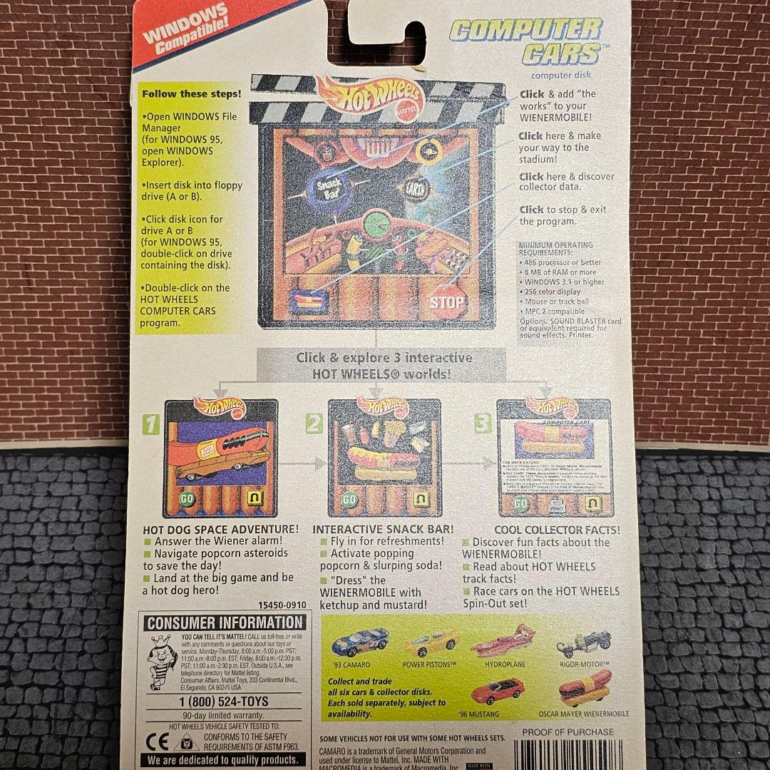 レトロ！フロッピー付き♪ホットウィール　ウィンナーモービル　オスカーマイヤー