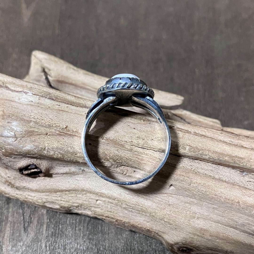 むらさきぺくみん様　オーダー品　ホワイトバッファロー　シルバーリング　指輪