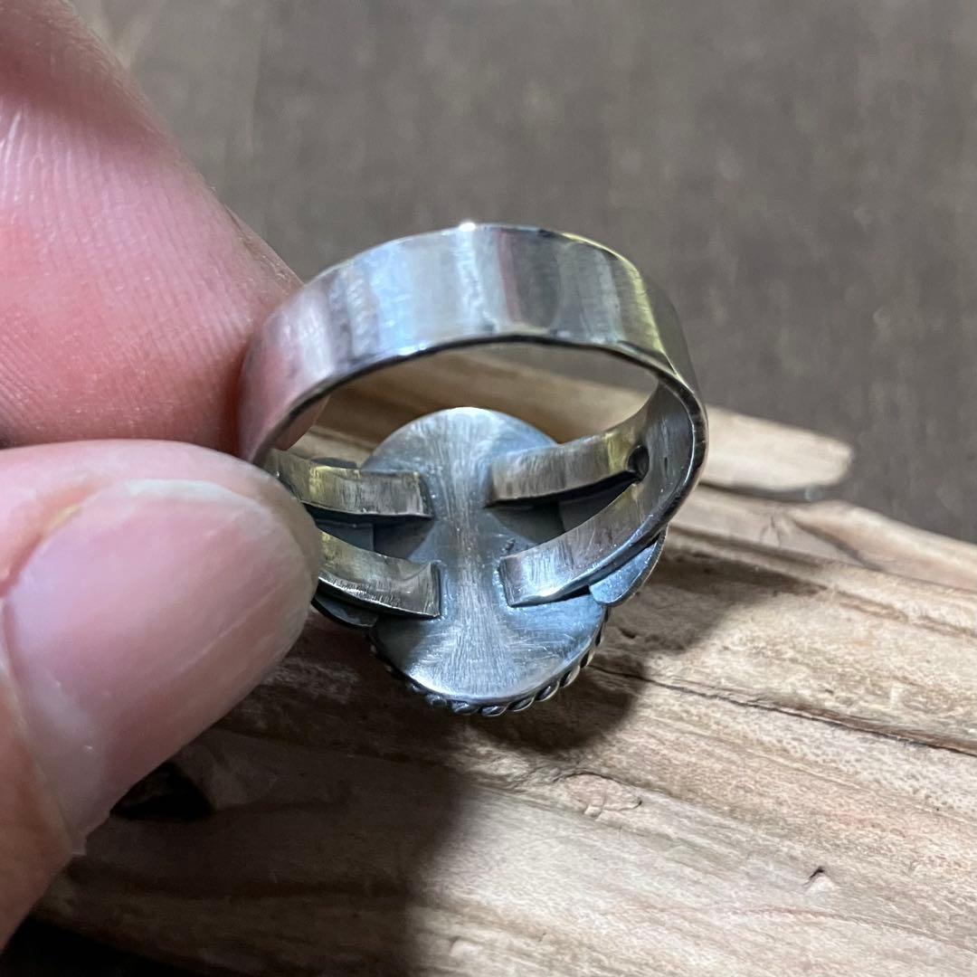 むらさきぺくみん様　オーダー品　ホワイトバッファロー　シルバーリング　指輪