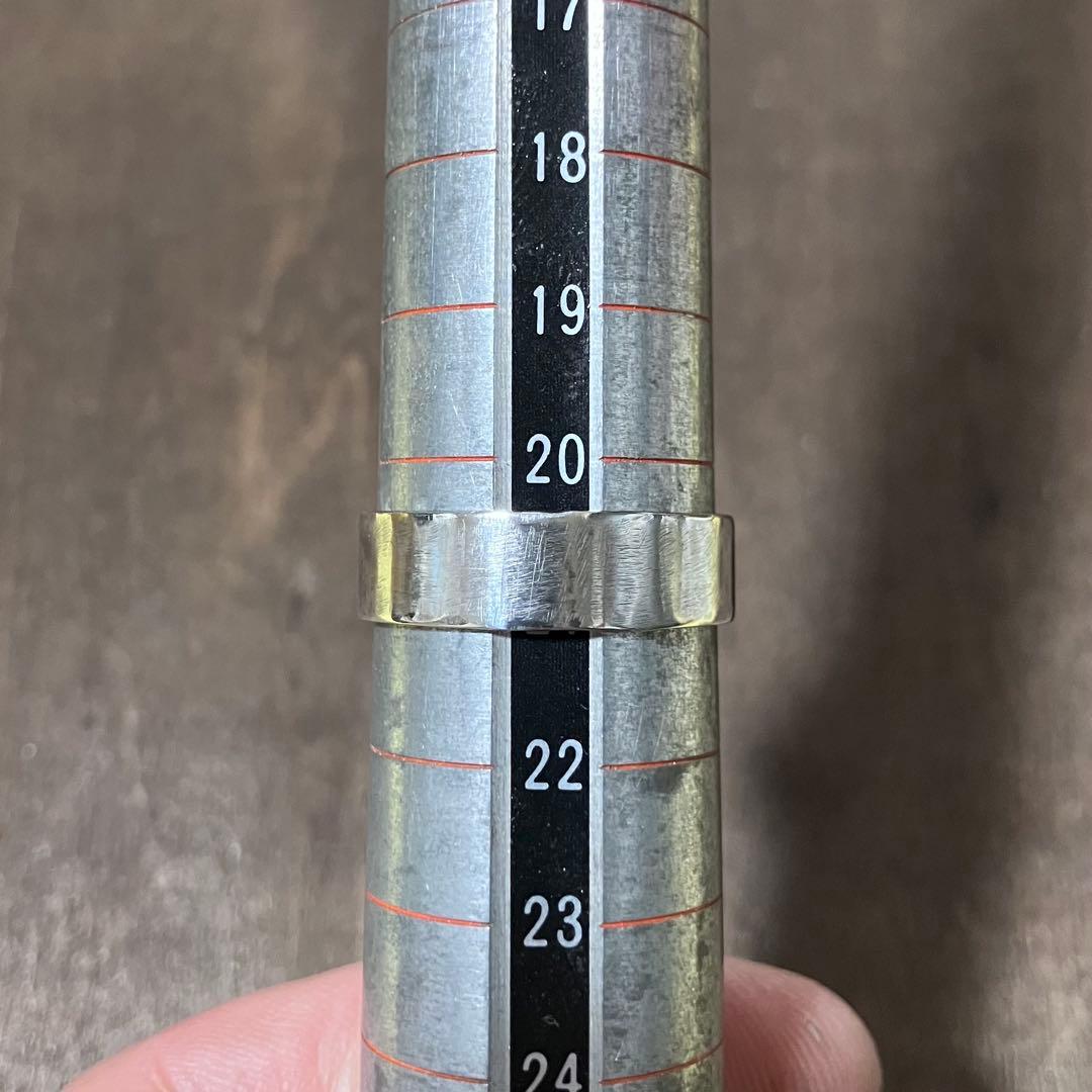 むらさきぺくみん様　オーダー品　ホワイトバッファロー　シルバーリング　指輪