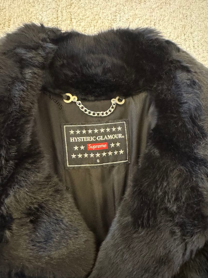 supreme ヒステリックグラマー　ファー　コート