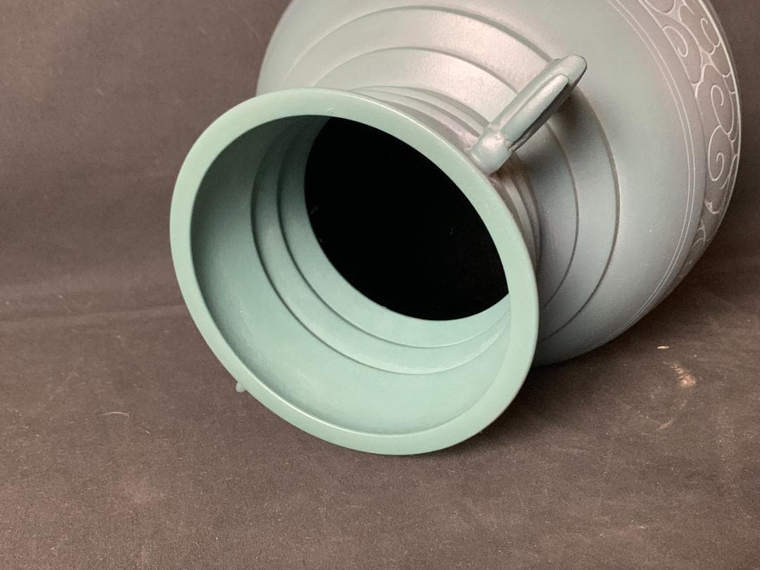 尚美堂 宏春造 瑞雲 鋳銅 花瓶 重さ5.2kg 共箱 銅器 793