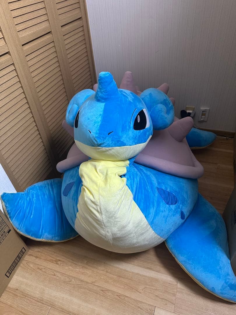 ⑧ 【レア】ポケットモンスター　絶対乗りたいラプラス　特大　ぬいぐるみ
