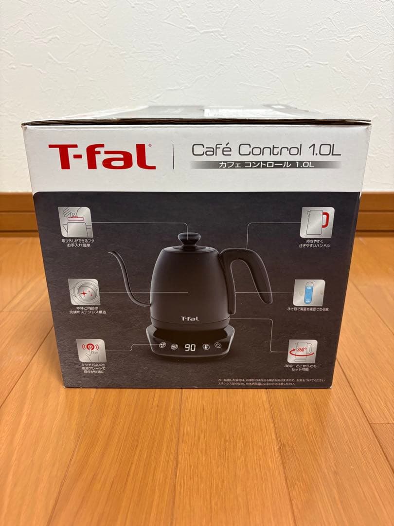 みる【新品未使用】T-fal カフェ コントロール1.0L 電気ケトル