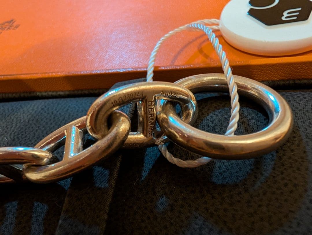 エルメス　HERMES シェーヌダンクル　GM 14コマ 艶あり　鑑定済み