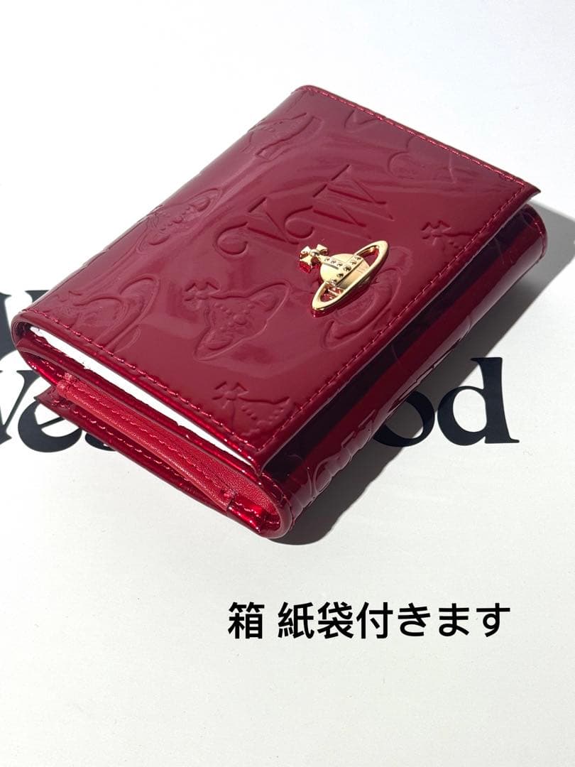 Vivienne Westwoodヴィヴィアン・三つ折財布 レッド