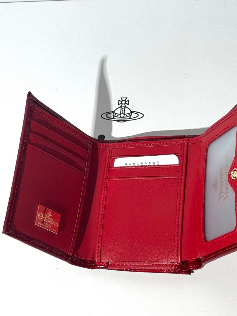 Vivienne Westwoodヴィヴィアン・三つ折財布 レッド