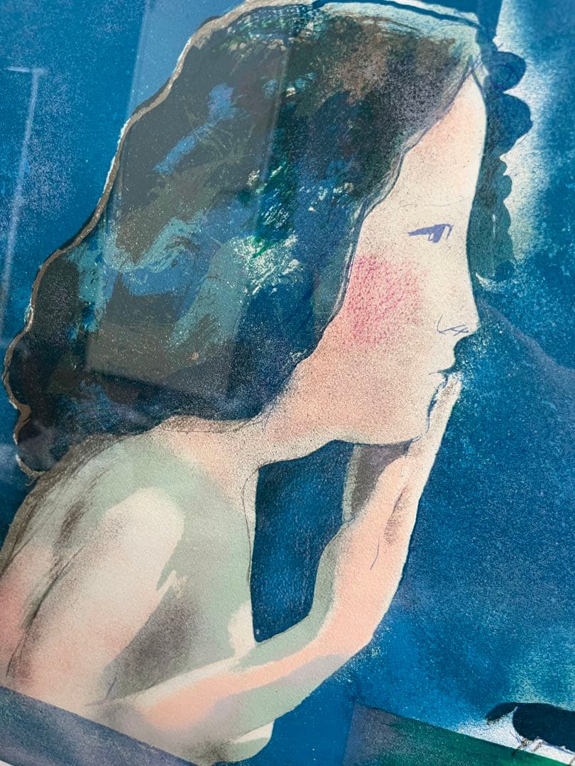 リトグラフ　ポールギヤマン　夕ベのポエジー　直筆サイン　206/225