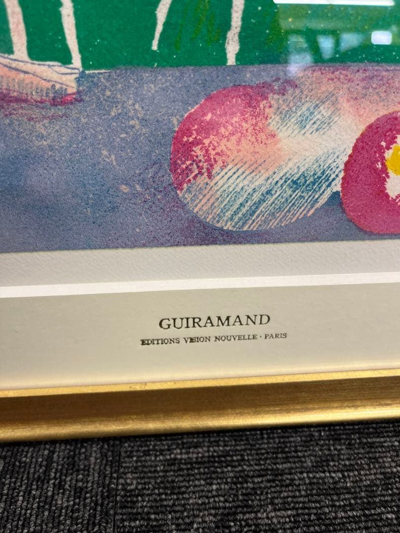 リトグラフ　ポールギヤマン　夕ベのポエジー　直筆サイン　206/225