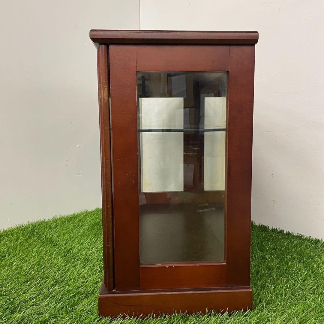 ダークブラウン ガラスケース