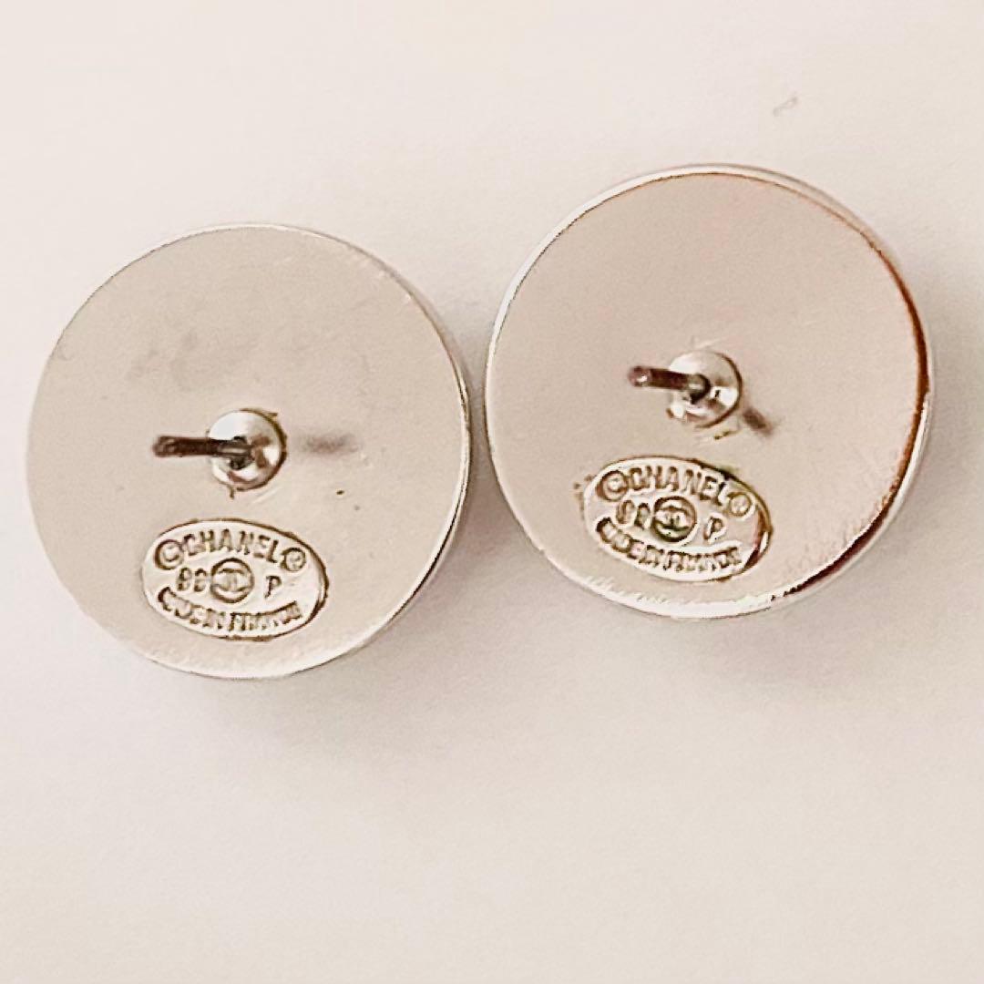【正規品】CHANEL 99P ココマーク ラウンドピアス 18mm シルバー