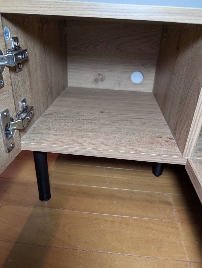 ★るみ★LOWYA ラタン調テレビボード テレビ台 収納棚木製棚