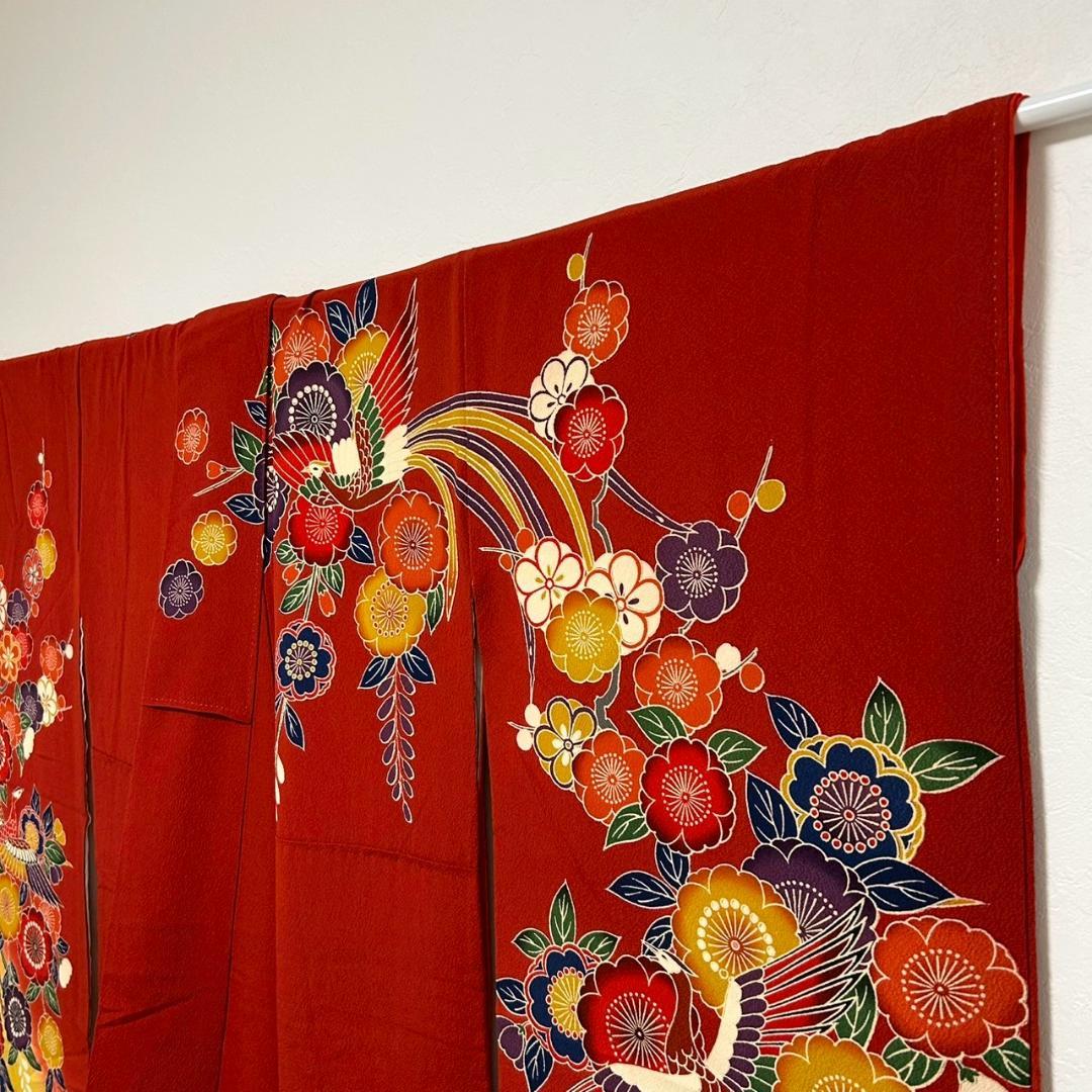 KP1767 振袖 身丈146cm 正絹 着物 成人式