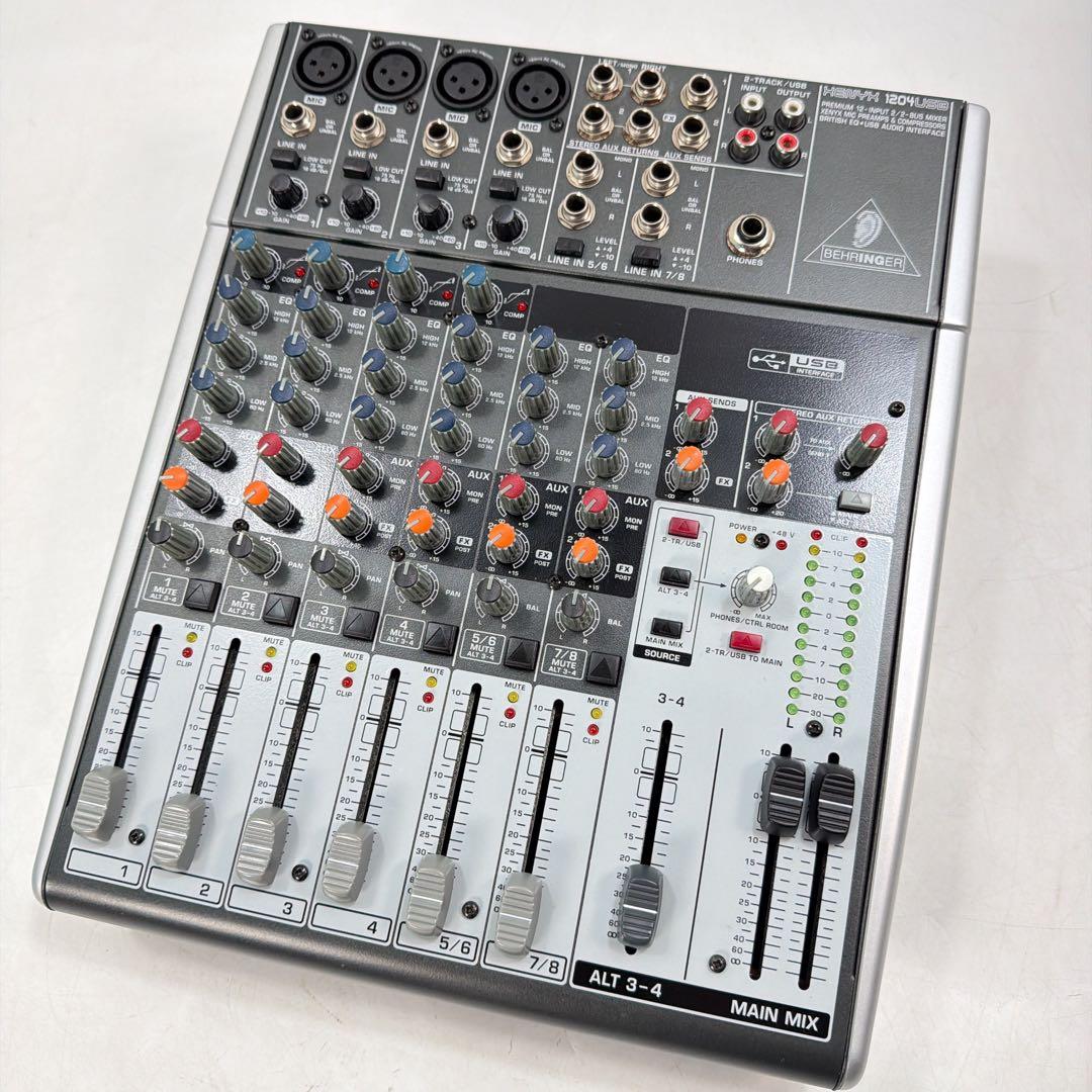 即日発送Behringer XENYX X1204USB アナログミキサー