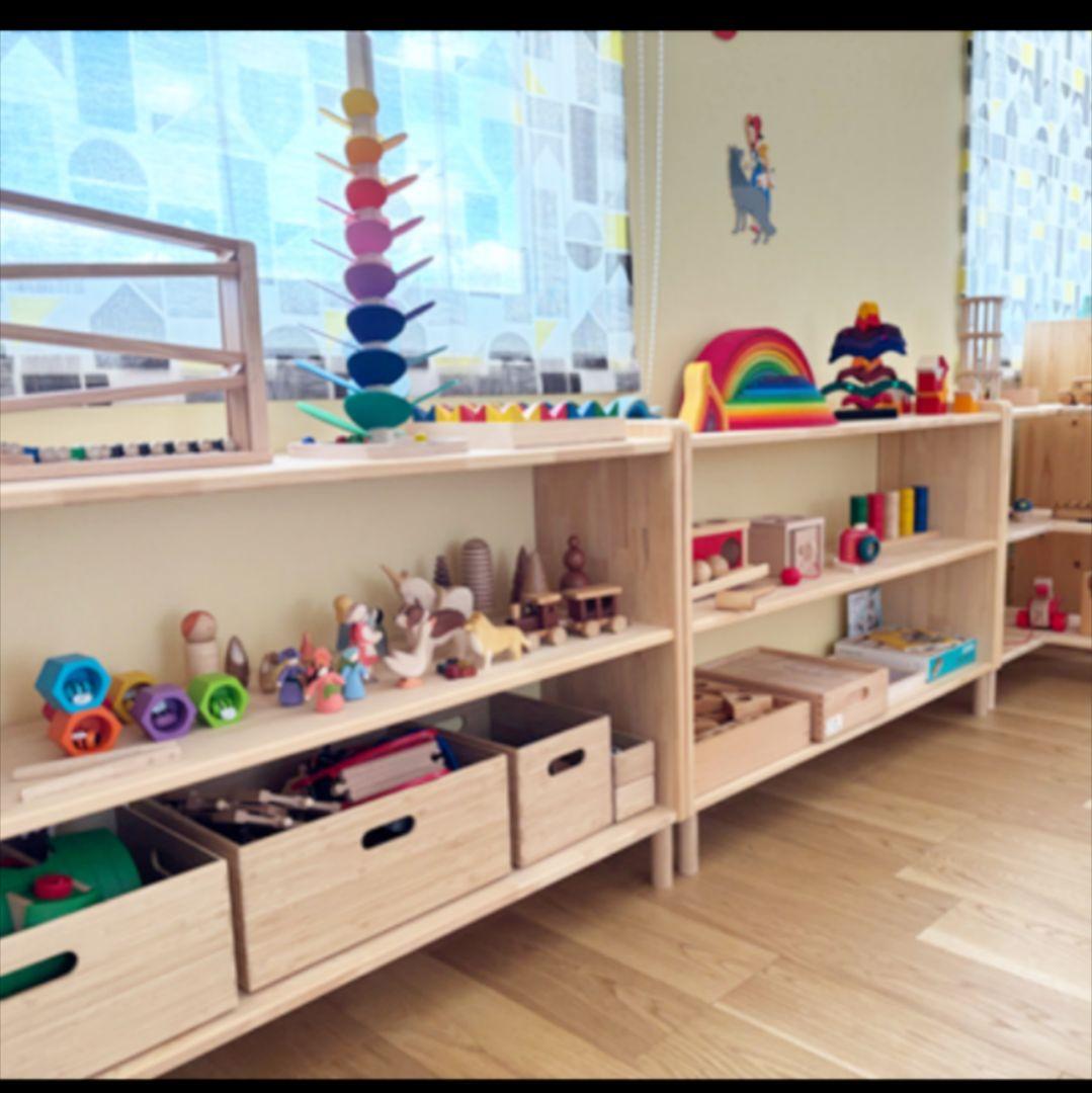 ひろ　絵本棚　木製棚　✨　木製ハンドメイド　リビングボード