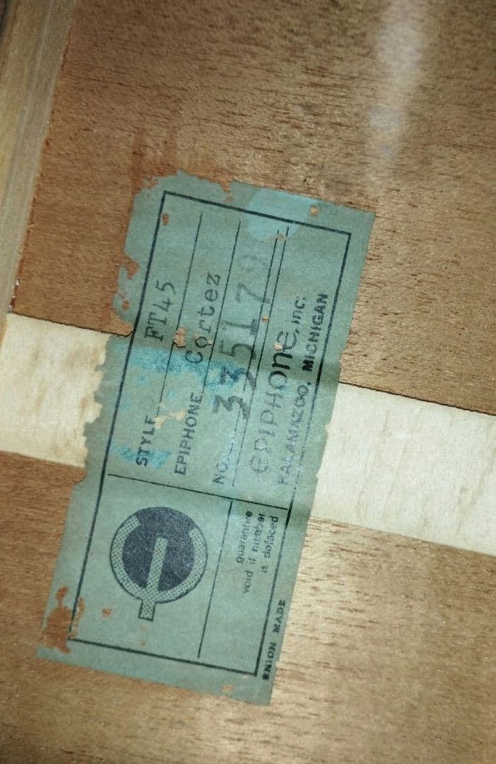 エピフォン　コルテッツ　アコースティックギター