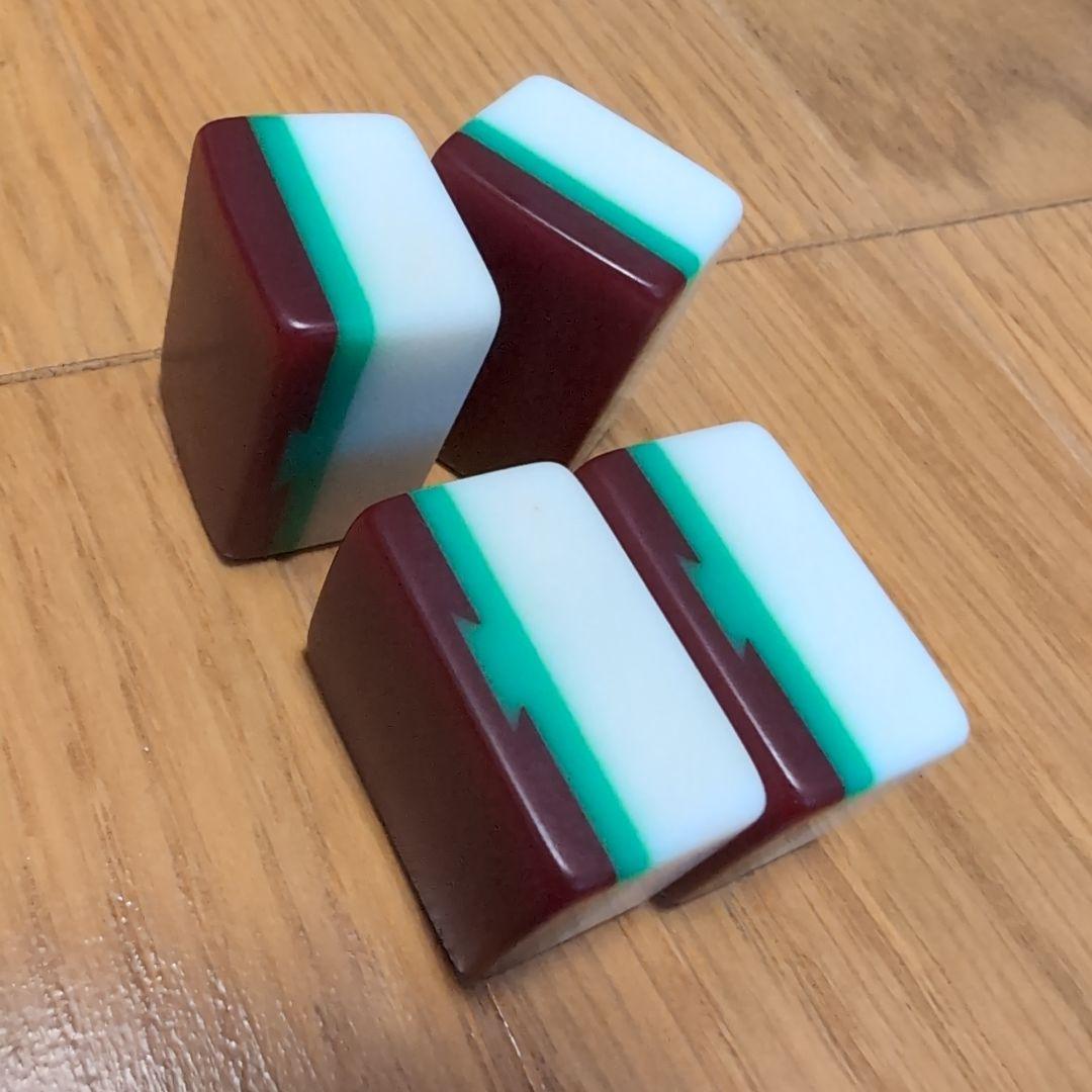 【超希少レア】麻雀 ミズノ 丸一 3色牌 ドラゴン ダイヤ 保証票付