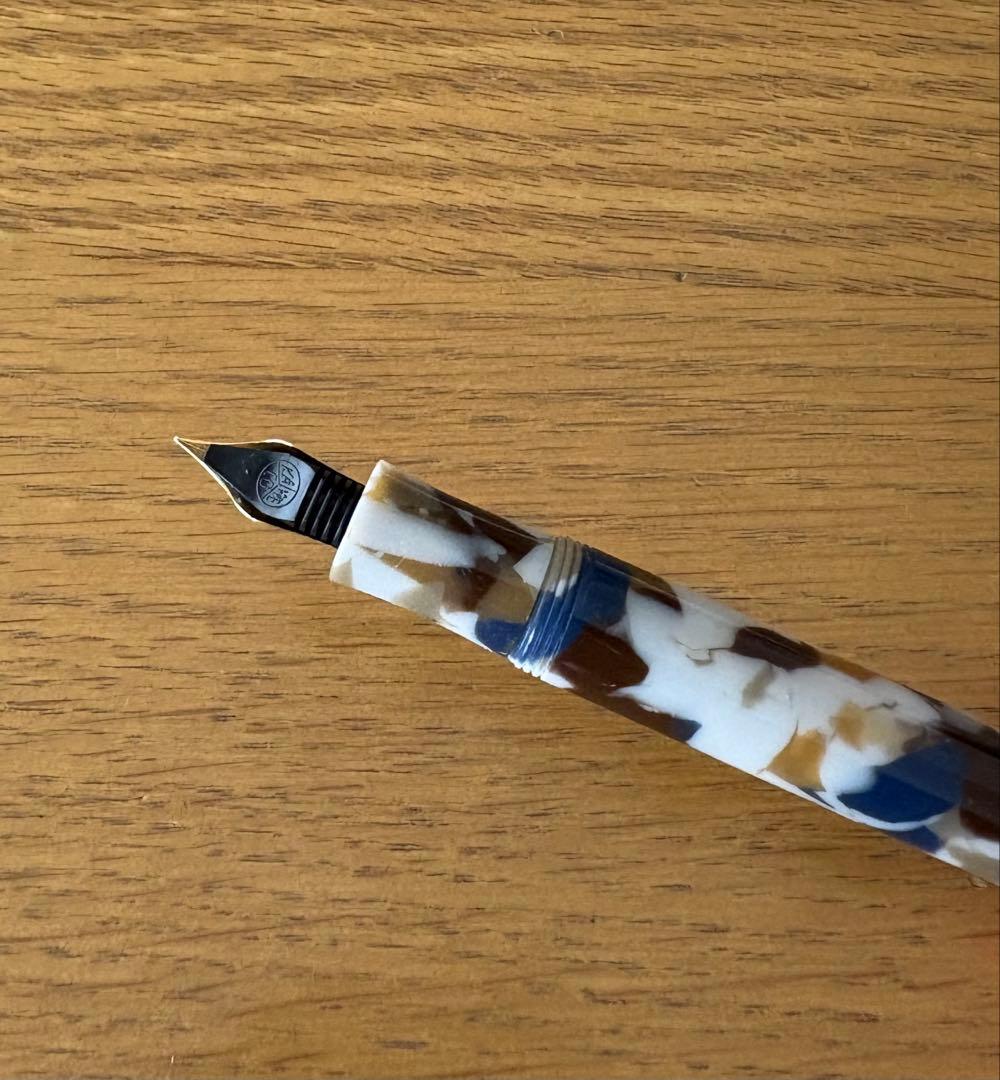 10/13まで値下げ カヴェコ 万年筆 アートスポーツ テラゾ EF