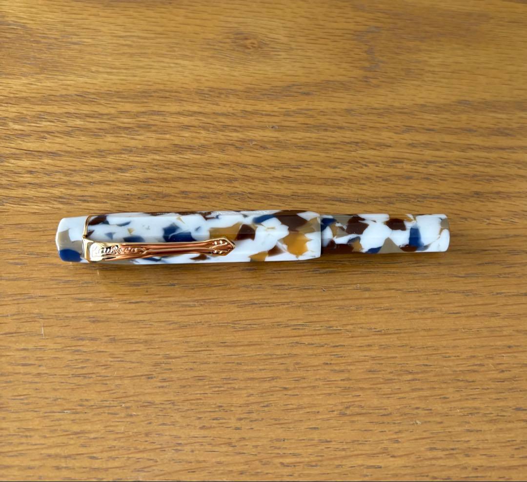 10/13まで値下げ カヴェコ 万年筆 アートスポーツ テラゾ EF