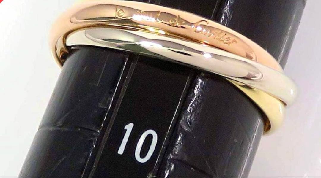 Cartierカルティエ750トリニティリング3カラー3連#49