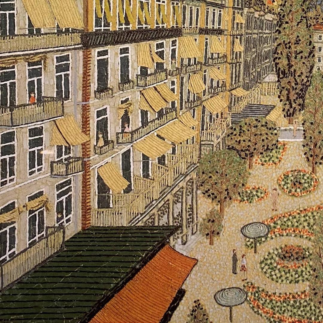 山下清、【スイスの町】、希少な額装用画集より、新品額装付、状態良好