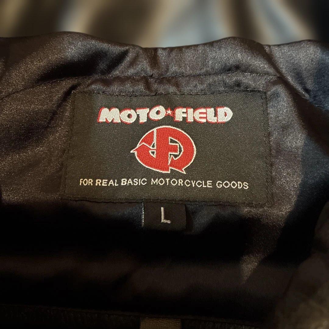MOTO FIELD ブラックレザーシングルライダース Lサイズ