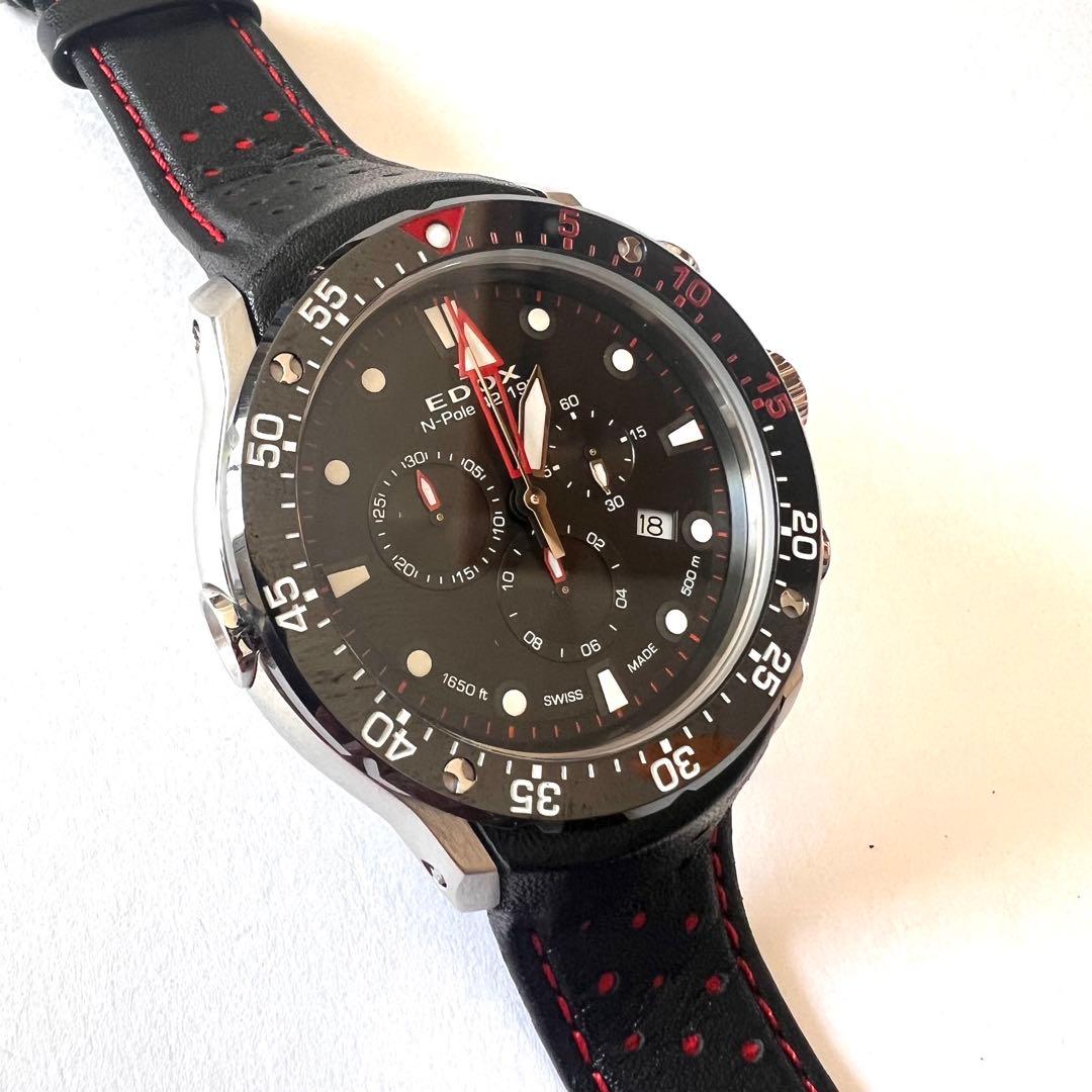 【300本限定】EDOX クロノオフショア1 ノースポール 42.195 黒