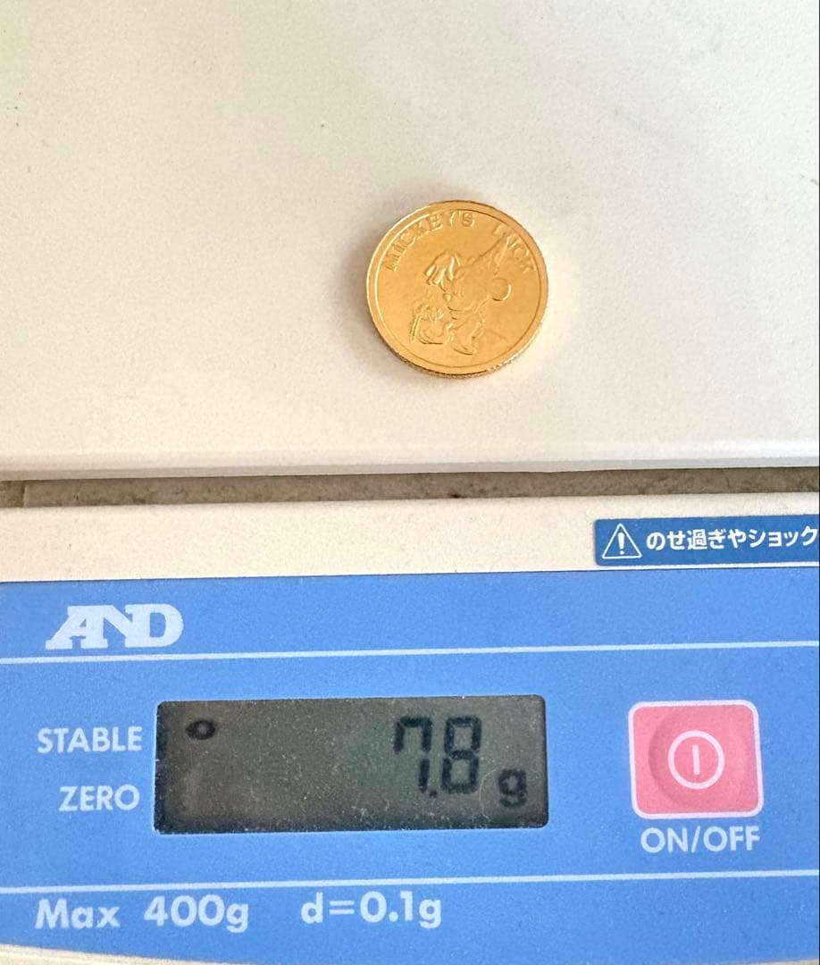 アンティーク　ディズニー 金貨 1/4 TROY oz 24金 .999