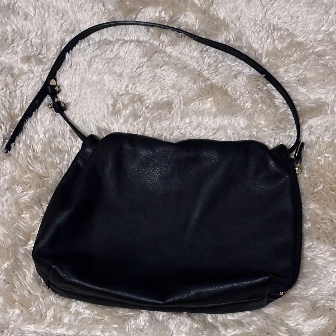 russet gemeil レザーワンハンドルバッグ ショルダー 黒