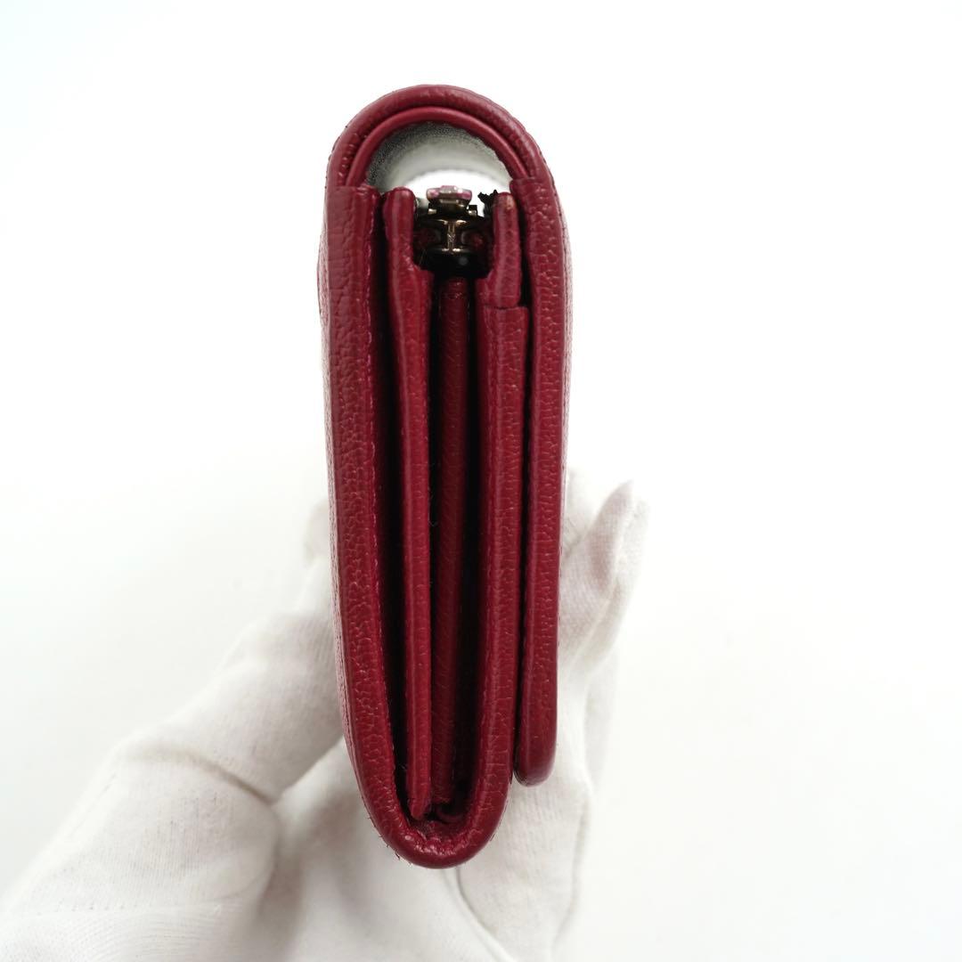 ✨極上美品✨　ロエベ　ミニ財布　二つ折り　アナグラム　アマソナ　南京錠　レザー