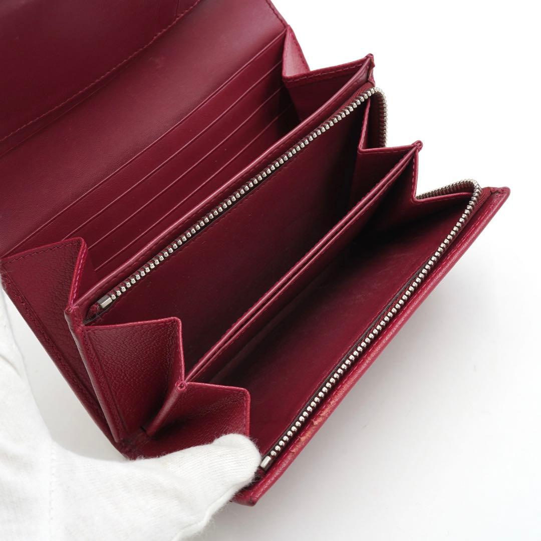 ✨極上美品✨　ロエベ　ミニ財布　二つ折り　アナグラム　アマソナ　南京錠　レザー