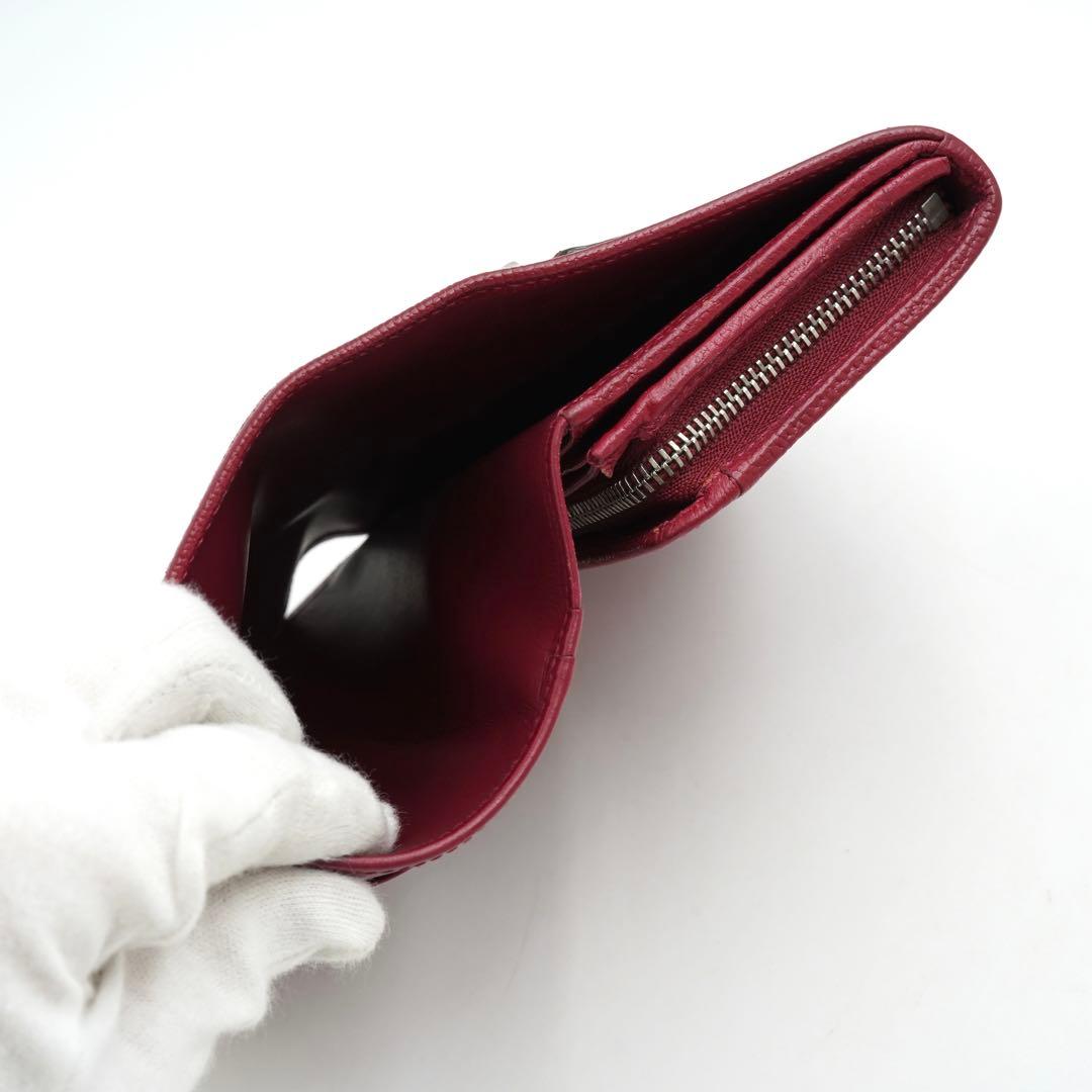 ✨極上美品✨　ロエベ　ミニ財布　二つ折り　アナグラム　アマソナ　南京錠　レザー