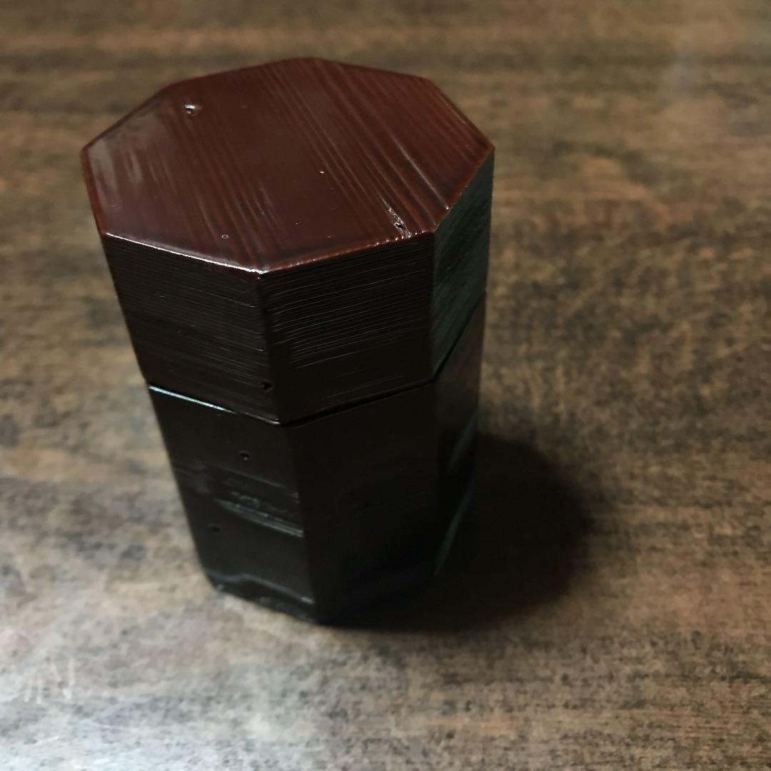 溜塗八角茶器   半額以下