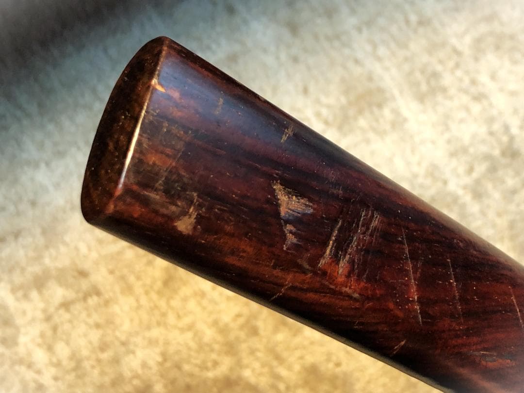 【 黒檀茶刀 】　江戸～昭和初期