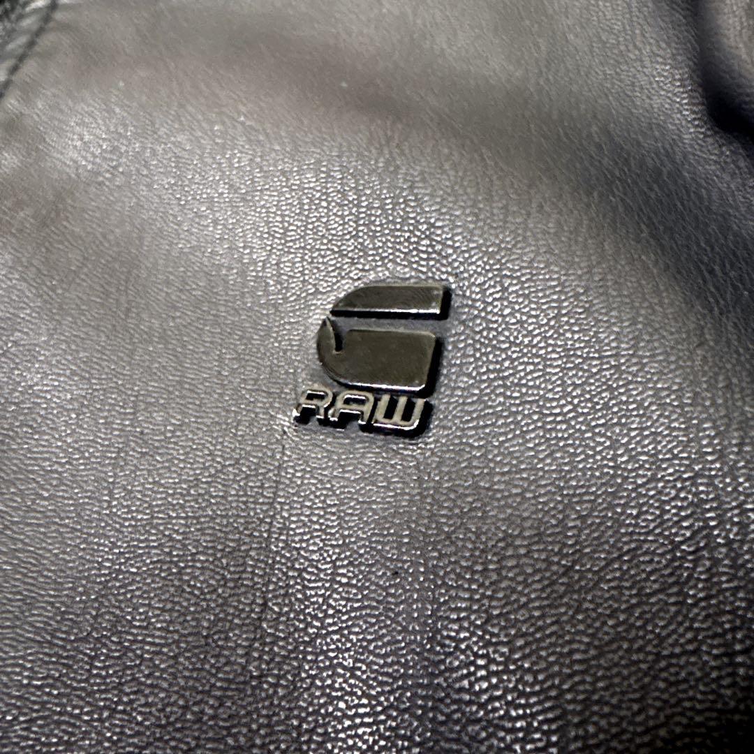 新品タグ付き！G-Star RAW MOTAC DC BIKER JKT レザー