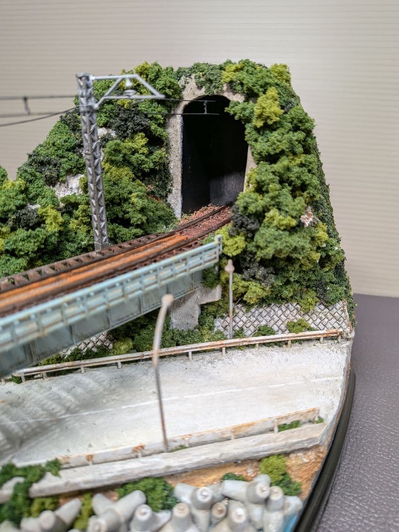 No.61鉄道Nゲージジオラマ車両、バス等付き